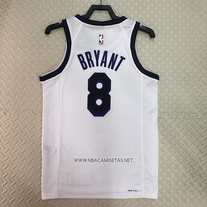 Camiseta Los Angeles Lakers Kobe Bryant NO 8 Ciudad 2022-23 Blanco